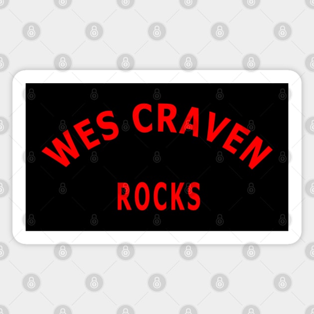 Wes Craven Rocks Sticker by Lyvershop